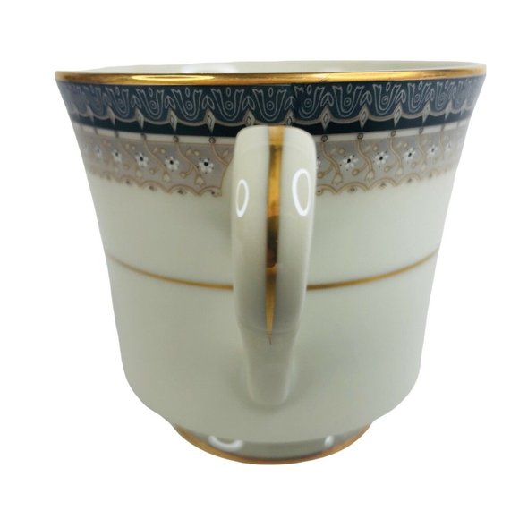 Mikasa Grande Ivory Tropez Cup & Saucer Set L5504 Japan Vintage Gray Floral - Picture 5 of 10